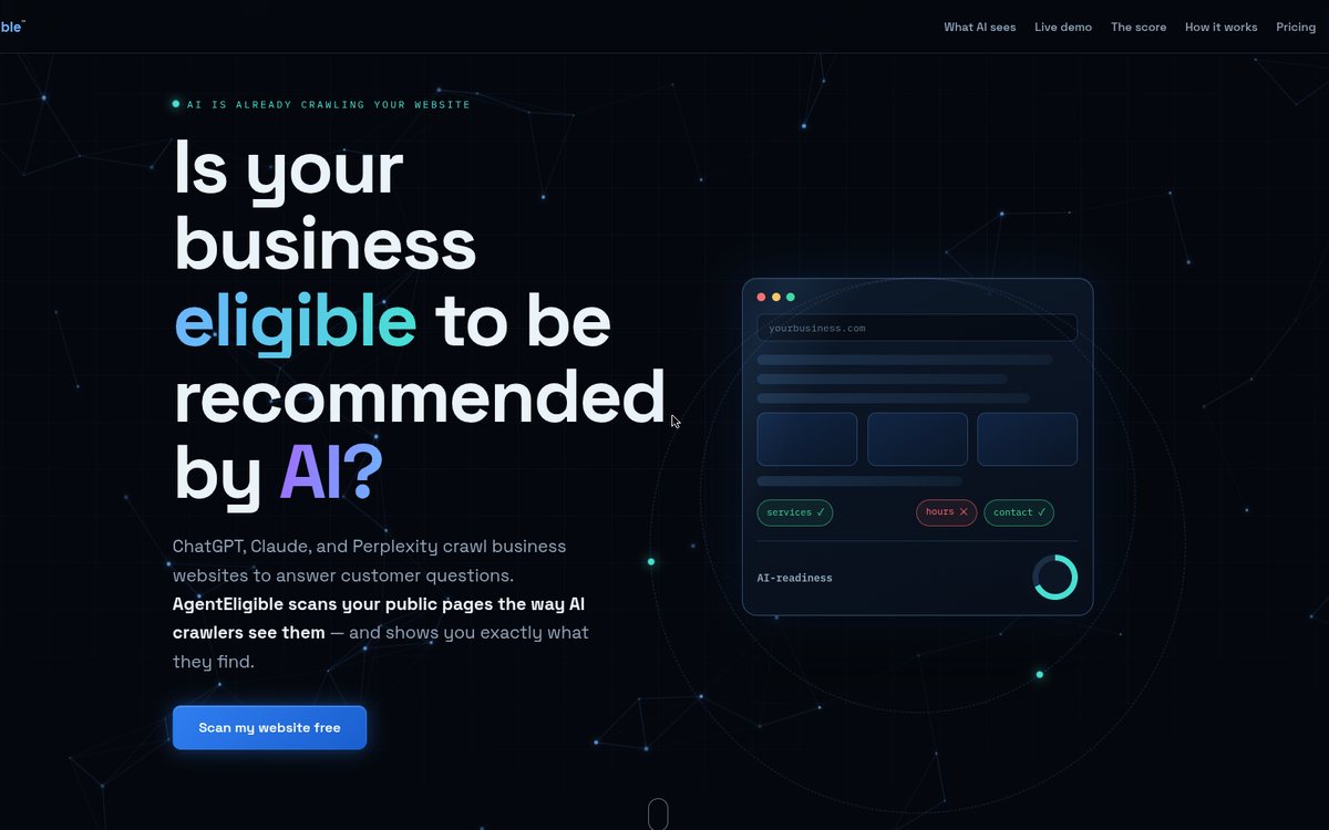 AgentEligible homepage